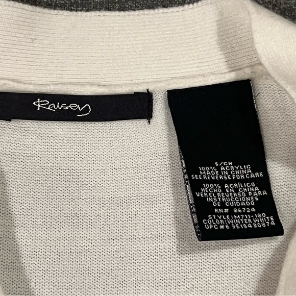 RAISEY women cream Long Sleeve Sweater/size S - Picture 7 of 8